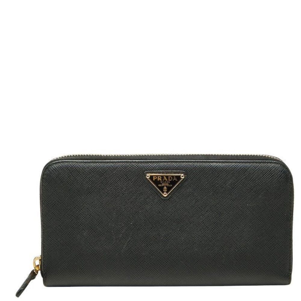 PRADA Saffiano Leather Long Wallet